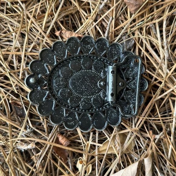 Turquoise Concho Belt Buckle - Picture 5 of 6